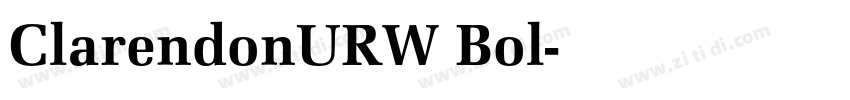 ClarendonURW Bol字体转换